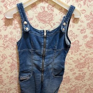 Diesel Indigo Denim Jumpsuit with Zipper